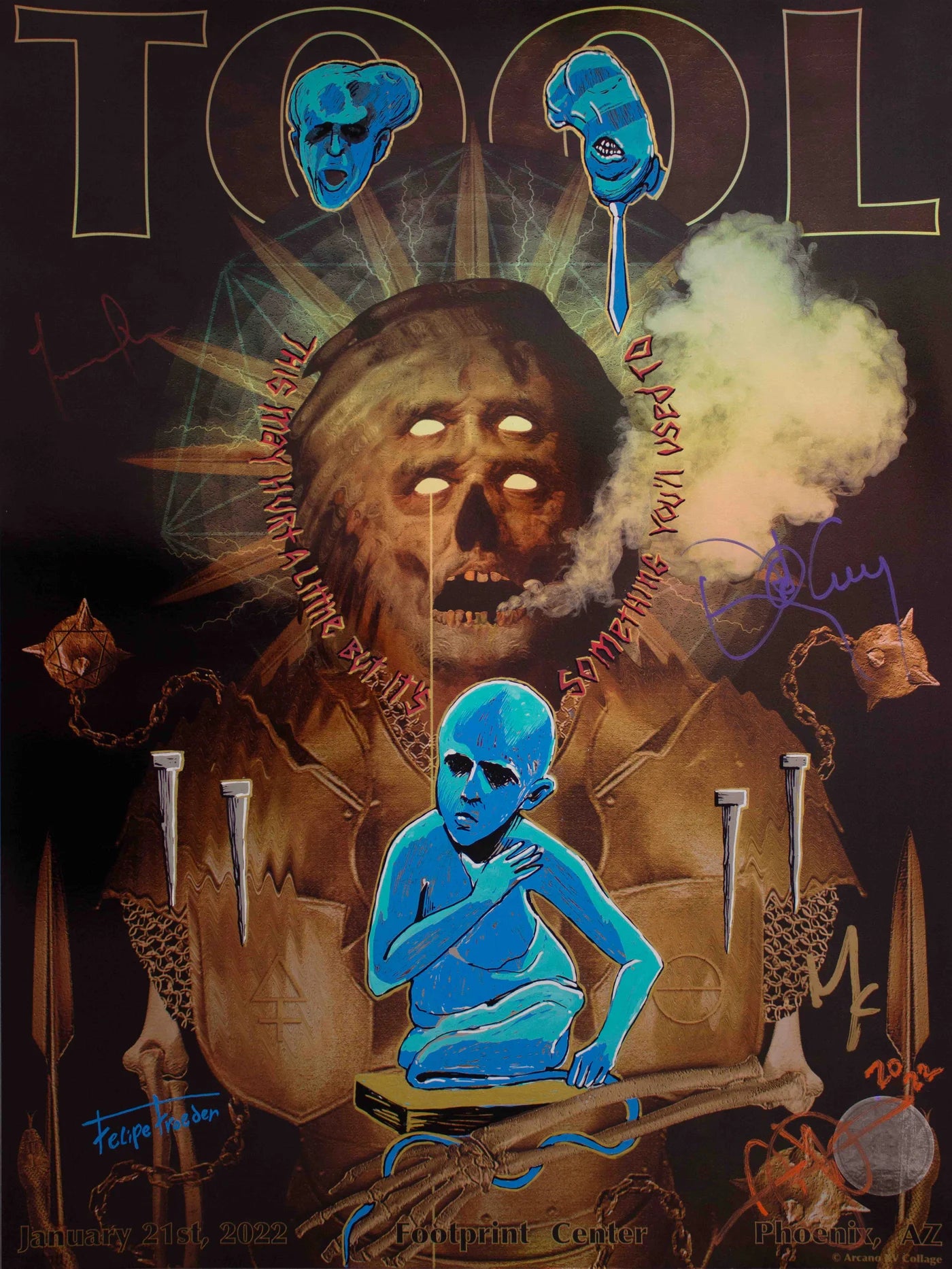TOOL OFICIAL POSTERS ASSINADOS/REMARCADOS | PHOENIX, AZ | EDIÇÃO LIMITADA