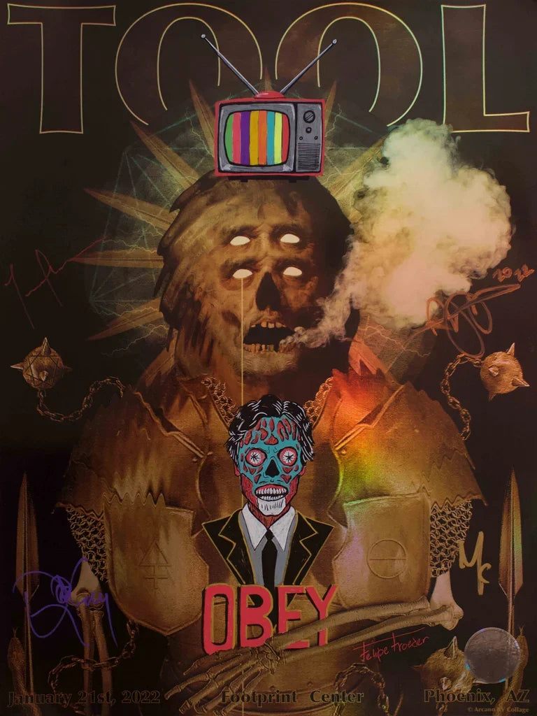 TOOL OFICIAL POSTERS ASSINADOS/REMARCADOS | PHOENIX, AZ | Edição Limitada