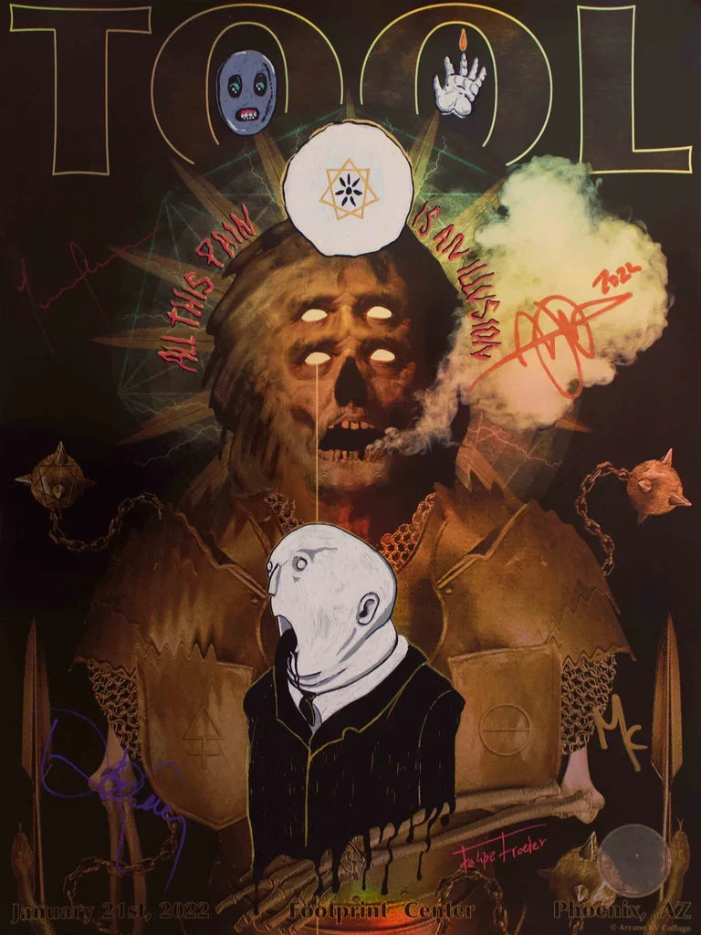 TOOL OFICIAL POSTERS ASSINADOS/REMARCADOS | PHOENIX, AZ | Edição Limitada