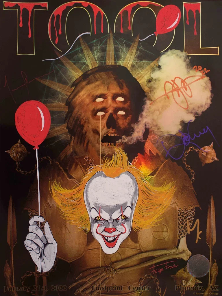 TOOL OFICIAL POSTERS ASSINADOS/REMARCADOS | PHOENIX, AZ | Edição Limitada