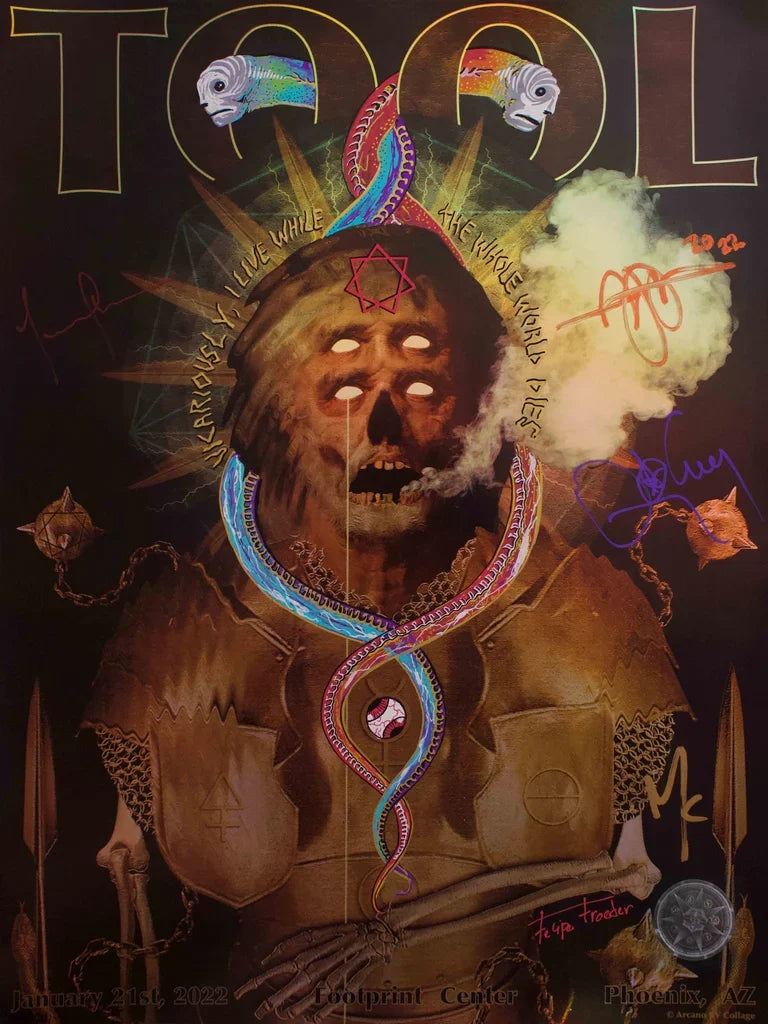 TOOL OFICIAL POSTERS ASSINADOS/REMARCADOS | PHOENIX, AZ | Edição Limitada