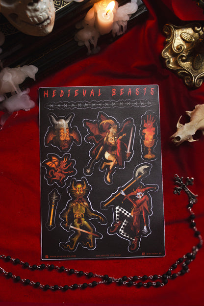 MEDIEVAL BEASTS | CARTELA DE ADESIVOS