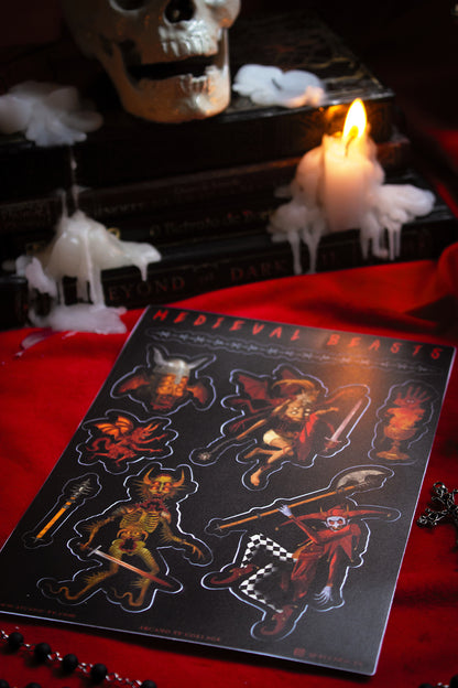 MEDIEVAL BEASTS | CARTELA DE ADESIVOS