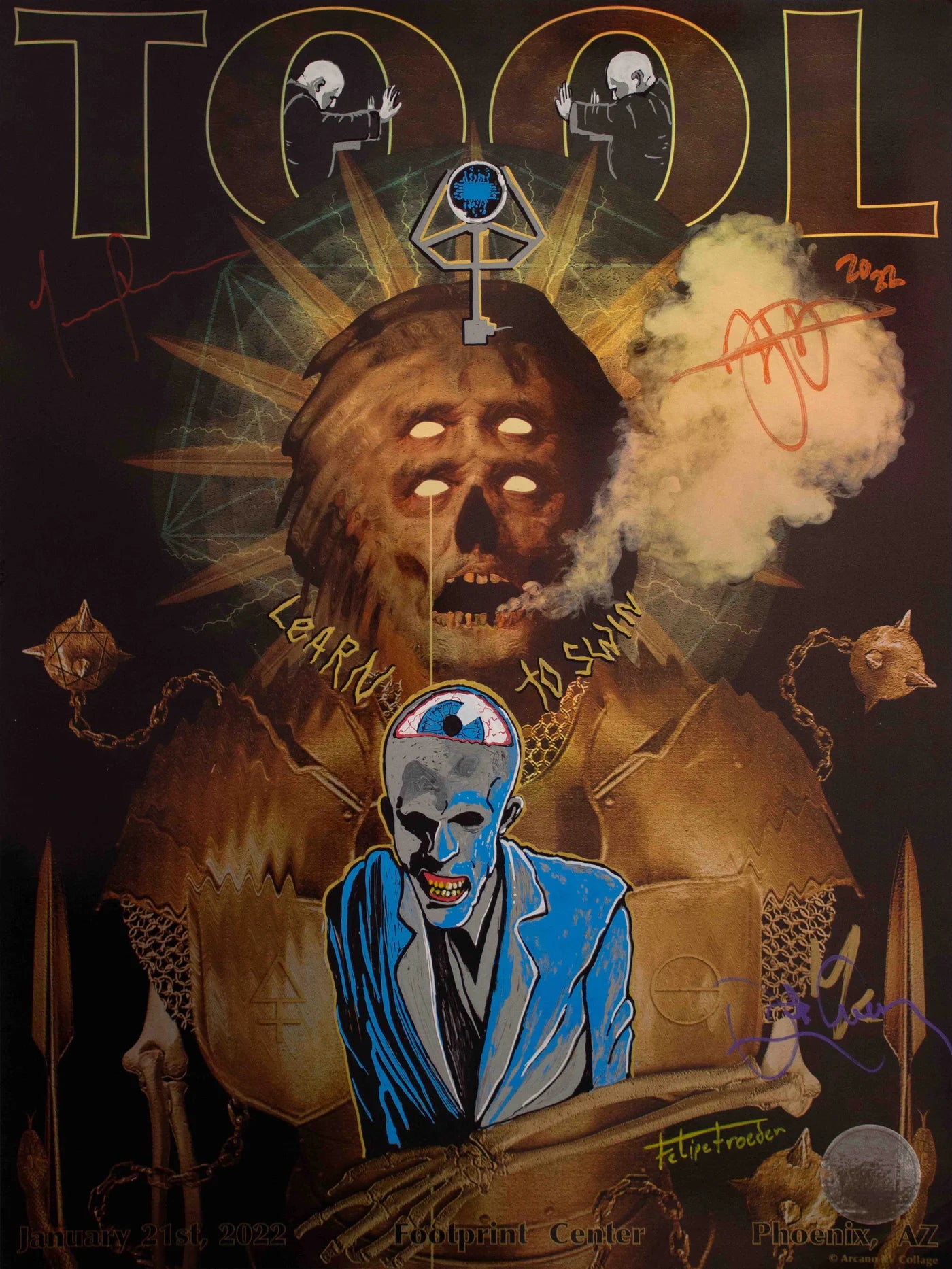 TOOL OFICIAL POSTERS ASSINADOS/REMARCADOS | PHOENIX, AZ | Edição Limitada