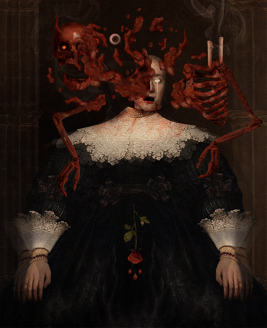 "ANTIQUUS DIABOLICA NATURA ORDO: PUTRIDA ROSEA"| PRINT