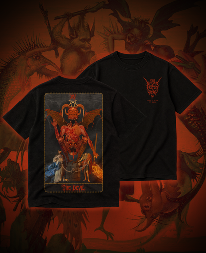 CAMISETA OVERSIZED ARCANO XV - THE DEVIL | PRÉ-VENDA