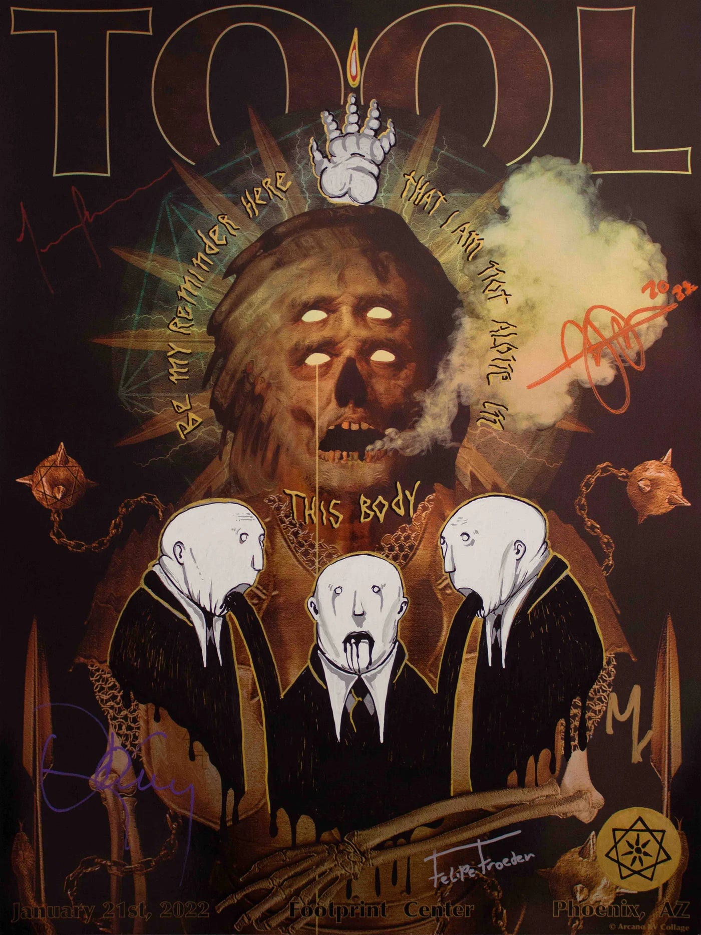 TOOL OFICIAL POSTERS ASSINADOS/REMARCADOS | PHOENIX, AZ | Edição Limitada
