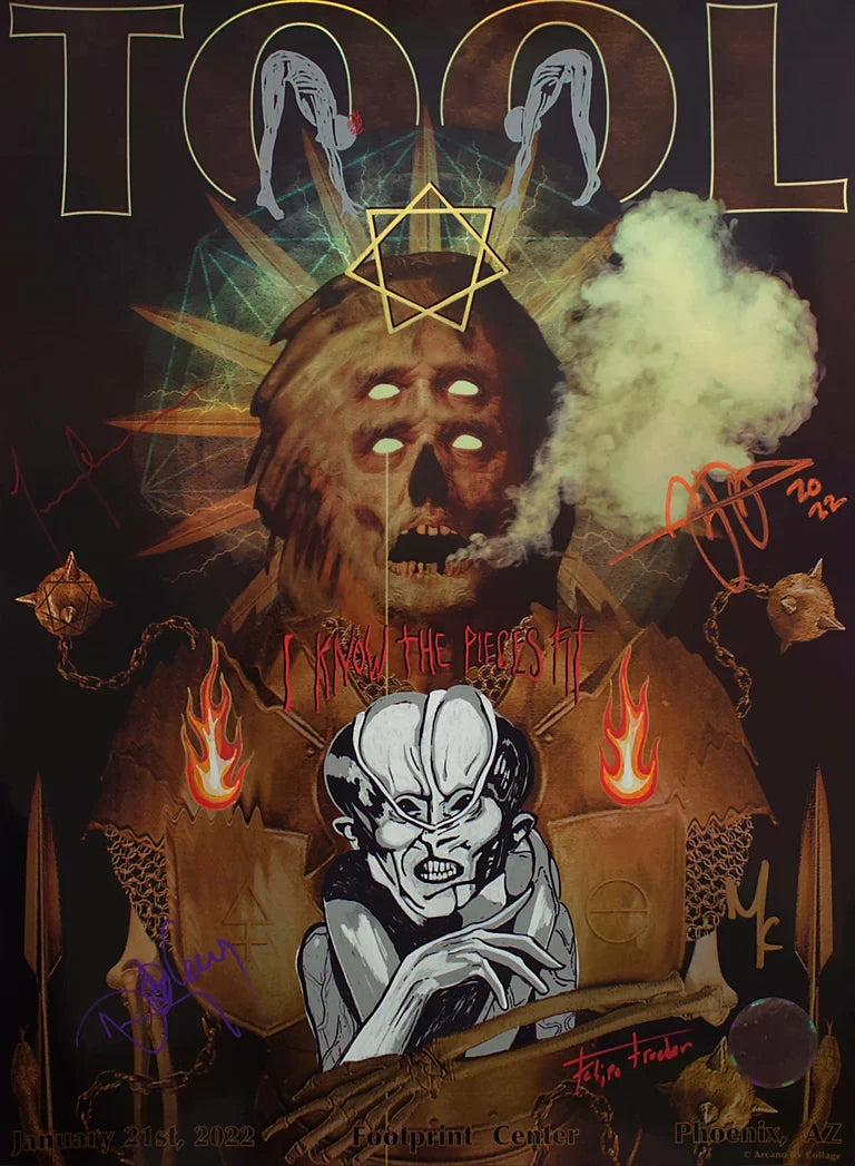 TOOL OFICIAL POSTERS ASSINADOS/REMARCADOS | PHOENIX, AZ | Edição Limitada