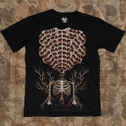 CAMISETA TREEPOPHOBIC HORROR | EDIÇÃO LIMITADA | TINTA REATIVA À LUZ NEGRA