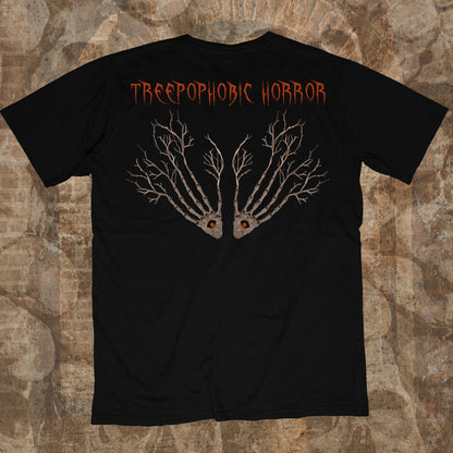 CAMISETA TREEPOPHOBIC HORROR | EDIÇÃO LIMITADA | TINTA REATIVA À LUZ NEGRA