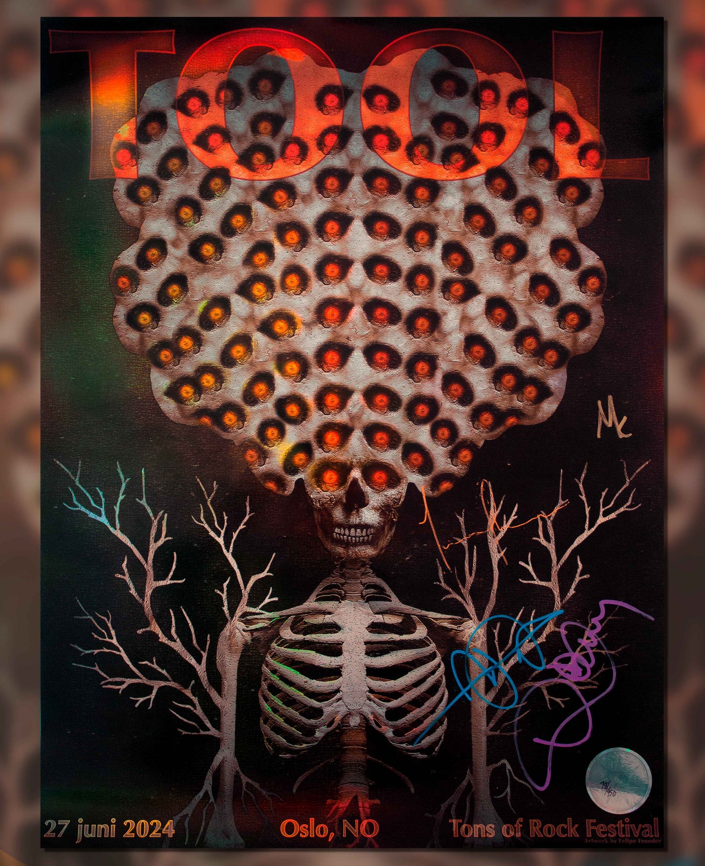 TOOL OFICIAL POSTERS ASSINADOS/REMARCADOS | OLSO, NO | EDIÇÃO LIMITADA